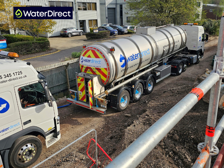 temporary water supply construction site