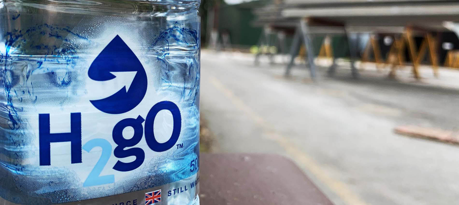 Bottled water with "h2go" brand - an alternative supply for water interruptions